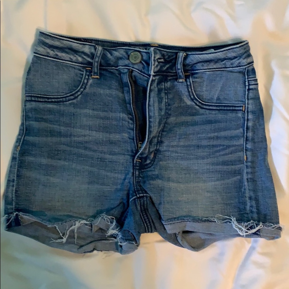 American Eagle high rise jean shorts